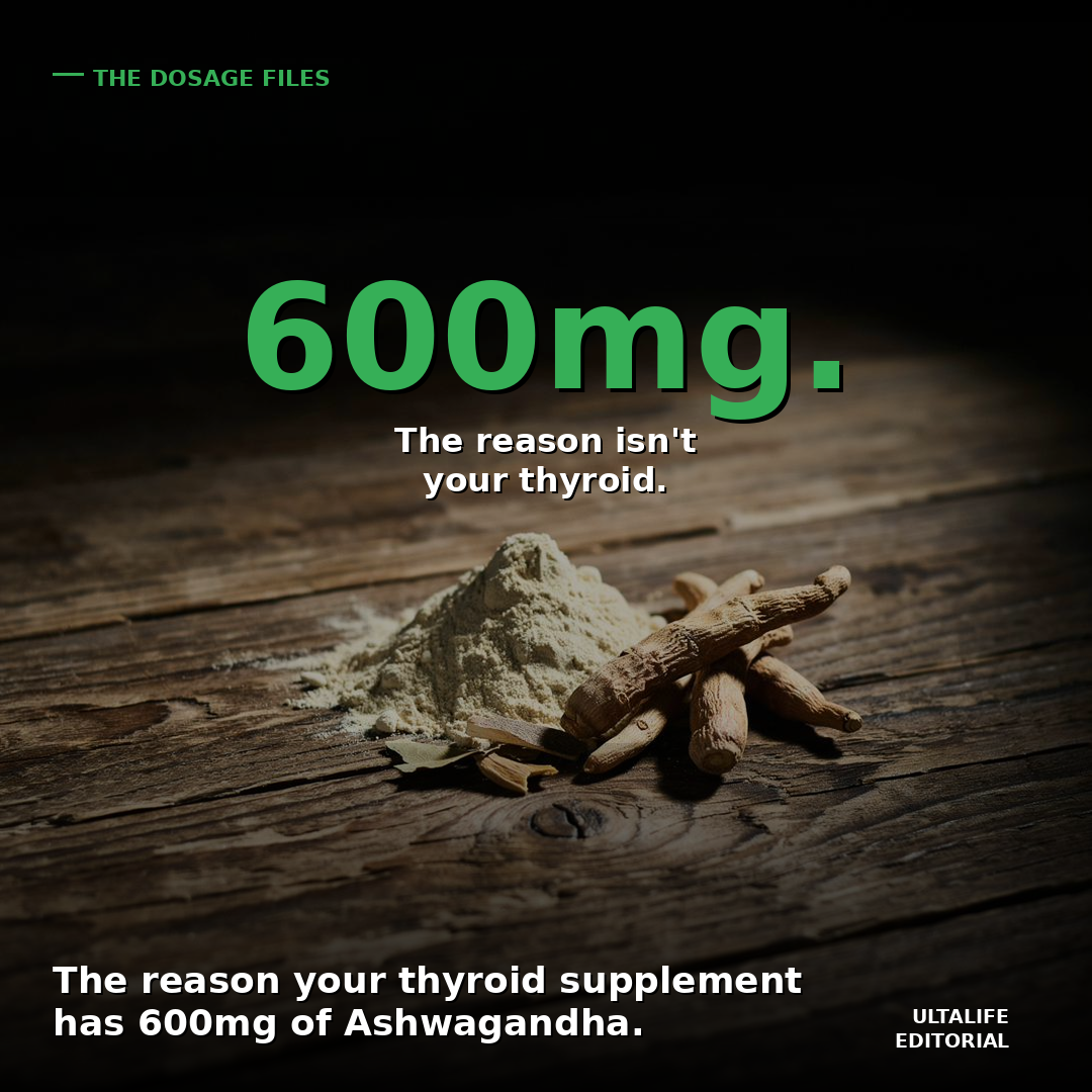 The Reason Your Thyroid Supplement Has 600mg of Ashwagandha