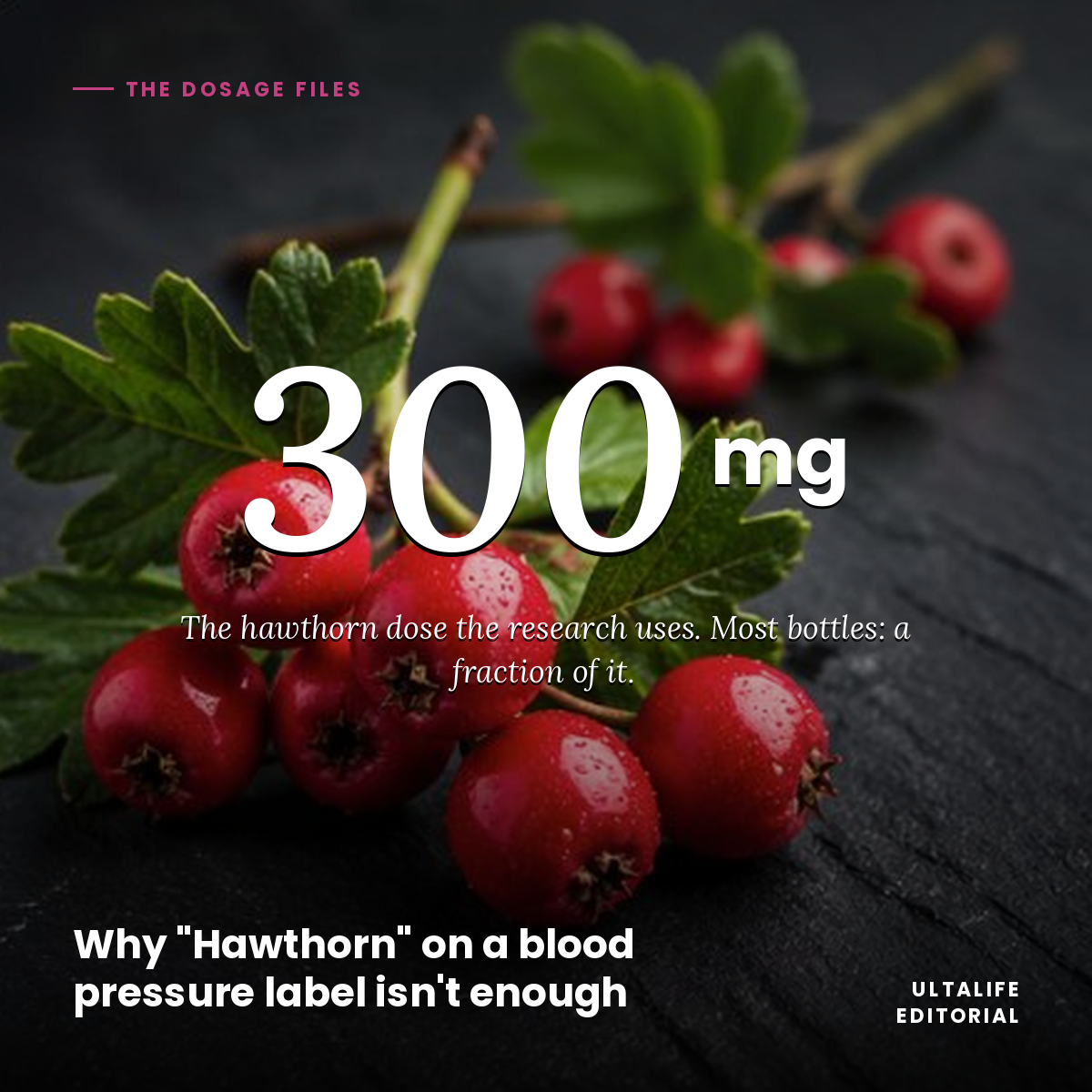 Why the Word "Hawthorn" on Your Blood Pressure Bottle Isn't Enough